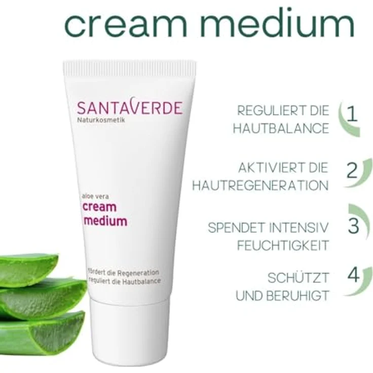 Santaverde Aloe Vera Creme Rich ohne Duft 30 ml – Bild 3