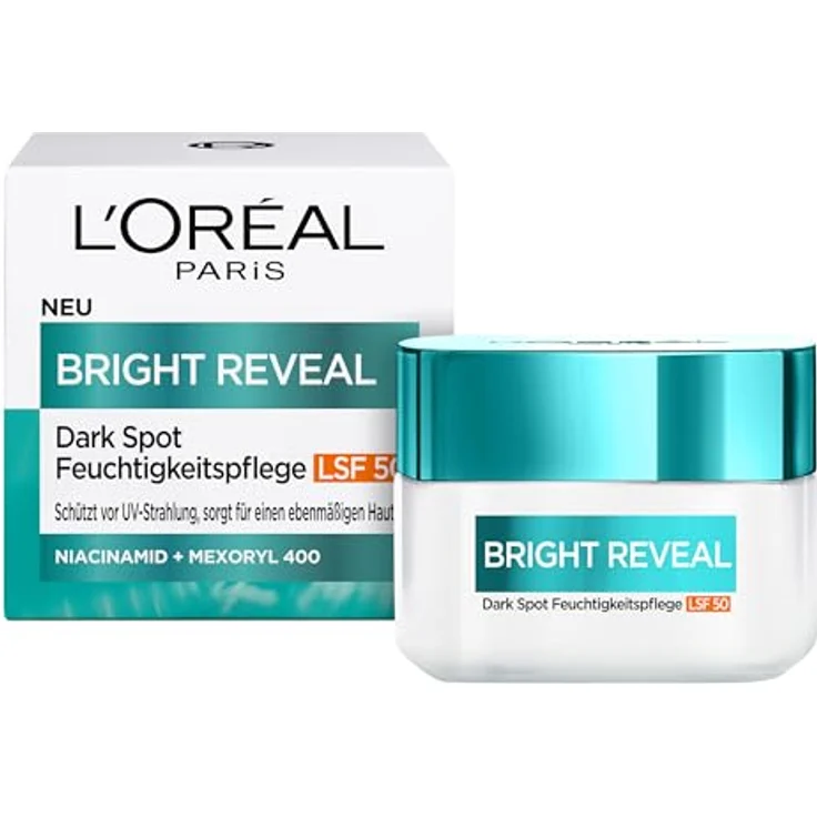 L'Oréal Paris Bright Reveal Dark Spot Feuchtigkeitspflege mit LSF 50 - Reduziert Pigmentflecken, beugt Hautalterung vor, spendet Feuchtigkeit, 50 ml – Bild 1