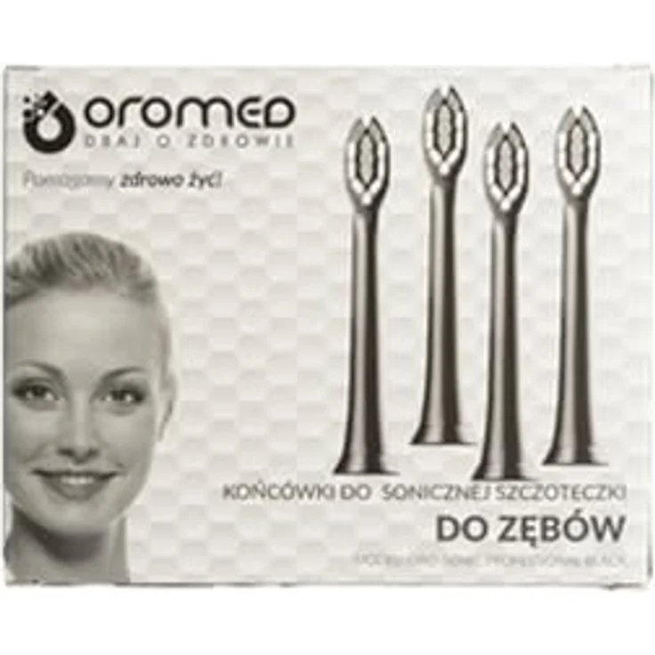 Oromed Bürstenköpfe 4 Stück – Ersatzköpfe für ORO-SONIC Professional Black, gründliche Plaqueentfernung, sanfte Zahnfleischmassage, natürliche Zahnaufhellung – Bild 5