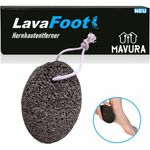 MAVURA Bimsstein LavaFoot LAVASTEIN Vulcan Hornhautentferner Fußpflege, Pediküre Hornhautentfernung, Grau
