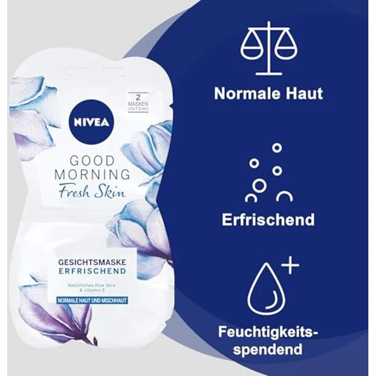 Nivea Gesichtspflege Masken good Morning Fresh Skin gesichtsmaske Erfrischend 15 ml – Bild 2