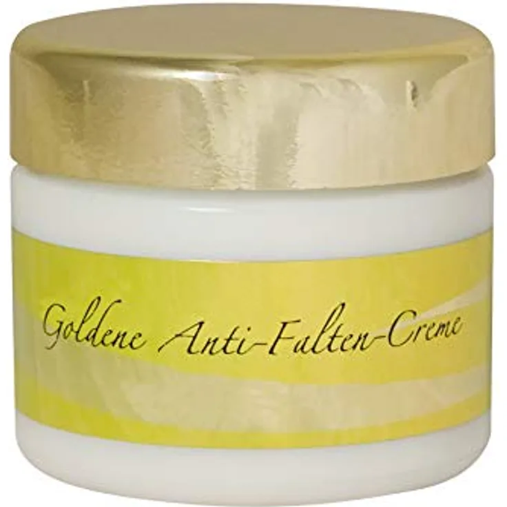 chi-enterprise Goldene Antifaltencreme 50 ml I Hochwertige Soft-Creme zur täglichen Gesichtspflege - für ein jüngeres & ebenmäßiges Hautbild I Empfohlen für die Haut ab 30