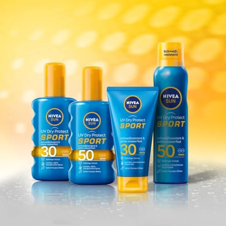 NIVEA SUN UV Dry Protect Sport SPF 50 Sonnenspray 200 ml – Bild 5