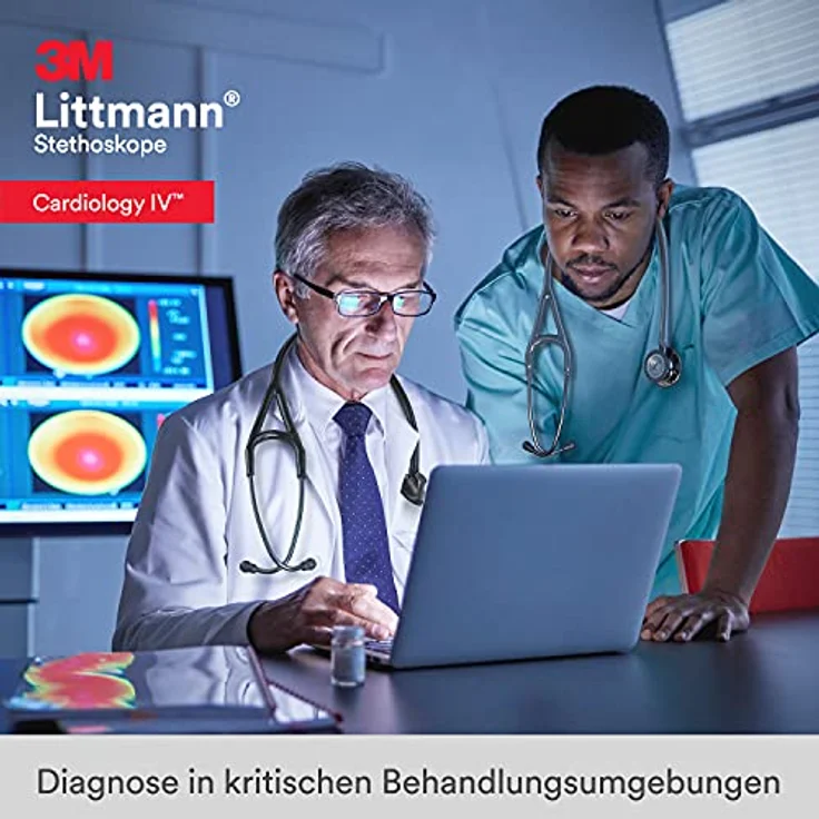 Littmann Cardiology IV Diagnostic Stethoskop Black Edition violetter Schlauchanschluss 1 Stück - Preisvergleich – Bild 6