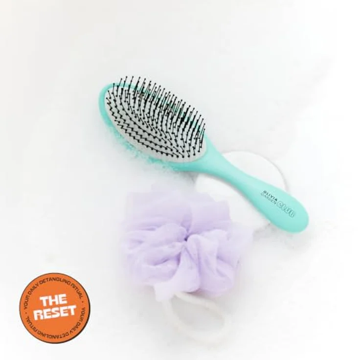 Olivia Garden Club THE RESET CUSHION Wet & Curly Detangling Hairbrush, ergonomische mintfarbene Bürste mit flexiblen Kunststoffborsten für nasses und lockiges Haar – Bild 3