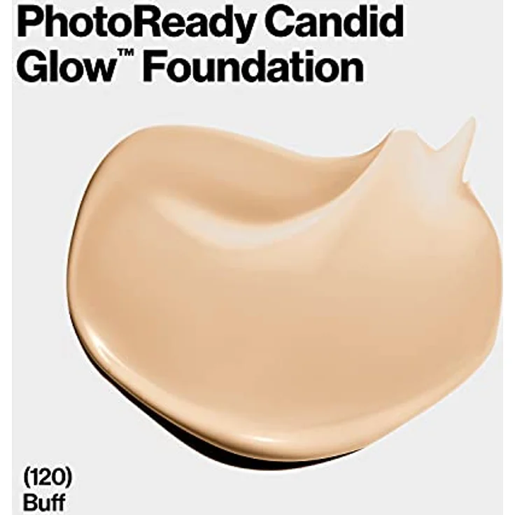 Revlon PhotoReady Candid Glow Moisture Glow Foundation, Anti-Pollution, Longwear Sheer-Medium Coverage, Natural Glow Finish, 120 Buff, 22 ml – Bild 2