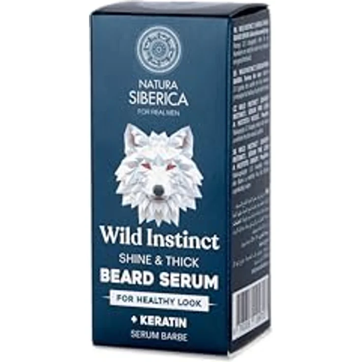 Natura Siberica Men Wild Instinct. Shine & Thick Beard Serum, für gepflegten Look, 50 ml, mit Birken-, Ginseng- und Ringelblumenextrakten – Bild 4