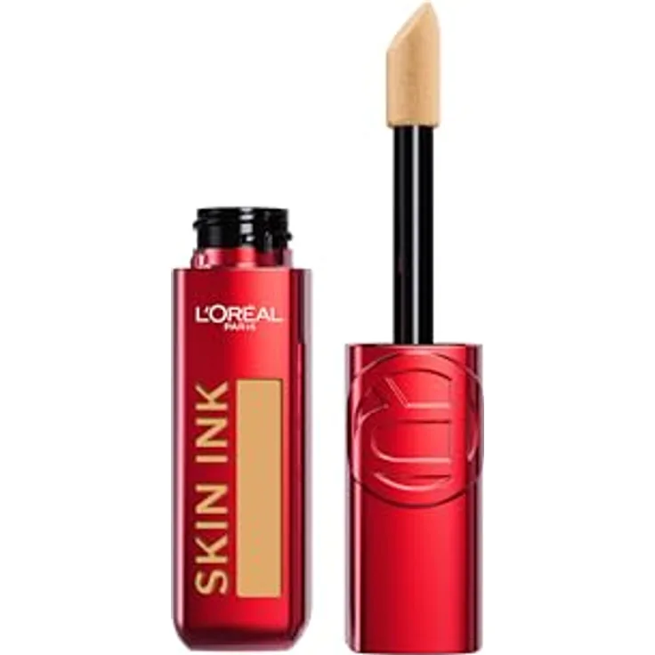 L'Oreal Paris Infaillible Skin Ink Foundcealer, Deckend wie eine Foundation, Leicht wie ein Concealer, Wasserfest, Medium Warm 300, 15ml
