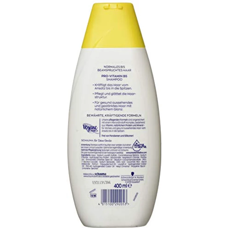 Schwarzkopf Schauma Shampoo Pro-Vitamin B5 400 ml – Bild 2