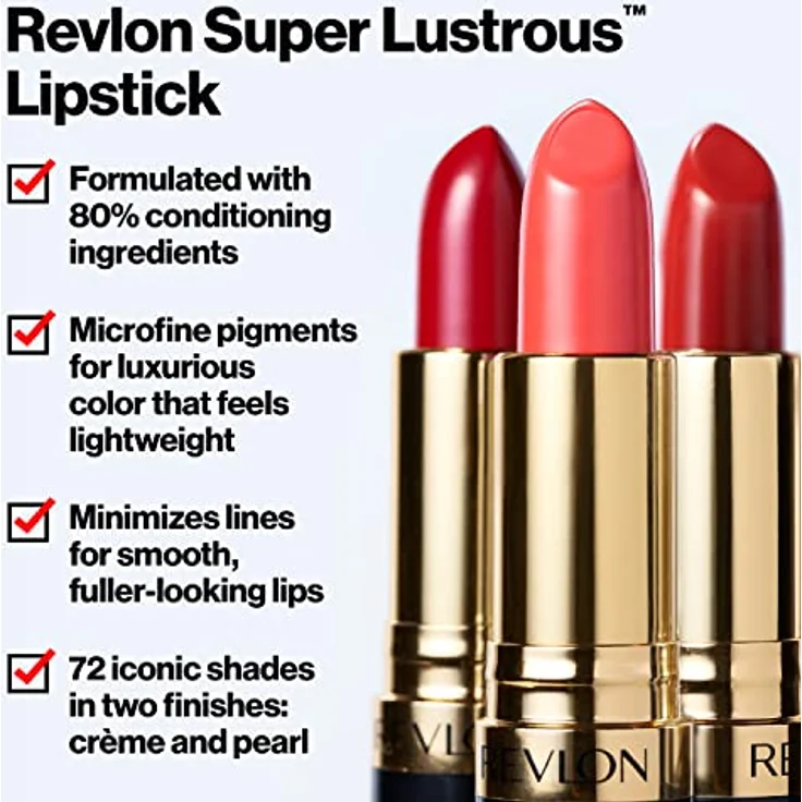 Revlon Super Lustrous Lipstick Va Va Violet 663, 1er Pack (1 x 4 g) – Bild 2