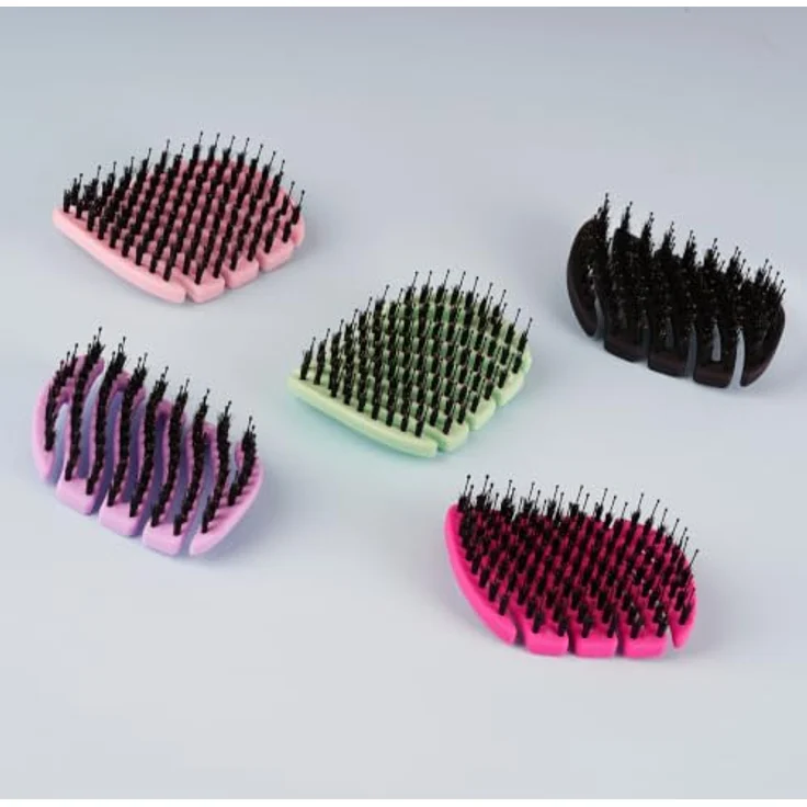 Sister Young MILA PINK BV - Mini-Bürste mit natürlichen Wildschweinborsten und Nylonstiften, No Tangle für gesundes Haarpflege – Bild 18