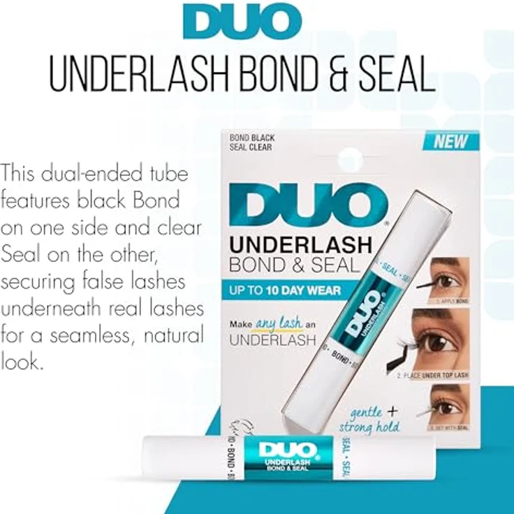 Ardell DUO Bond & Seal Wimpernkleber, 2-in-1 für untere Wimpern, 5 g, langanhaltend und unsichtbar – Bild 3