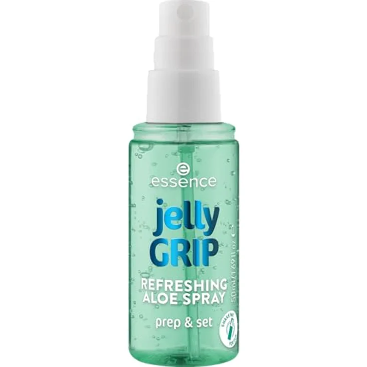 essence jelly GRIP REFRESHING ALOE SPRAY Fixing Spray, Gel-zu-Mist-Formel für Feuchtigkeit und strahlendes Finish – Bild 2