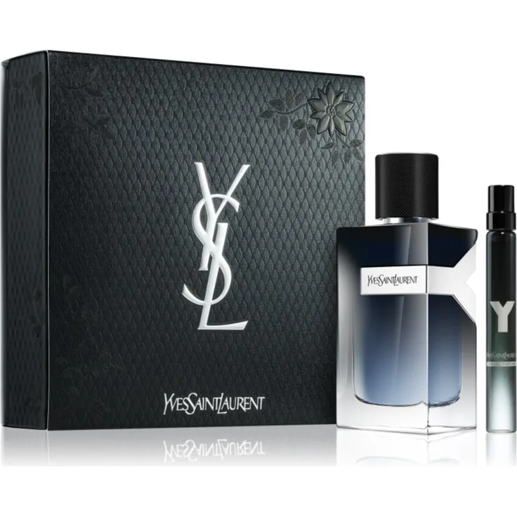 Yves Saint Laurent Y Geschenkset für Herren, Duftset mit 100 ml Eau de Parfum und 10 ml Mini-Version