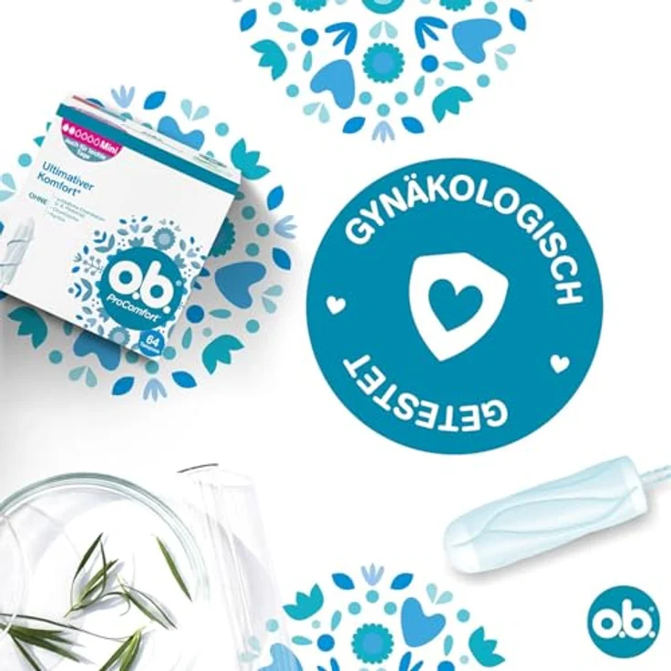 o.b. ProComfort Tampons Mini, mit Dynamic Fit Technologie und SilkTouch Oberfläche für ultimativen Komfort und zuverlässigen Schutz, einzeln verpackt – Bild 6