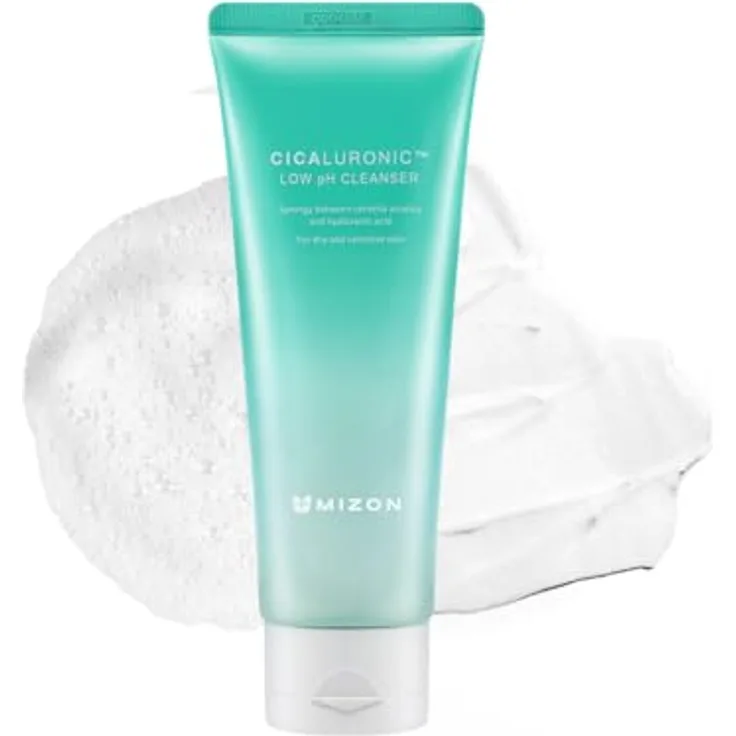 Mizon Cicaluronic™ hydratisierender Reinigungsschaum für sehr trockene und empfindliche Haut, 120 ml, vegan