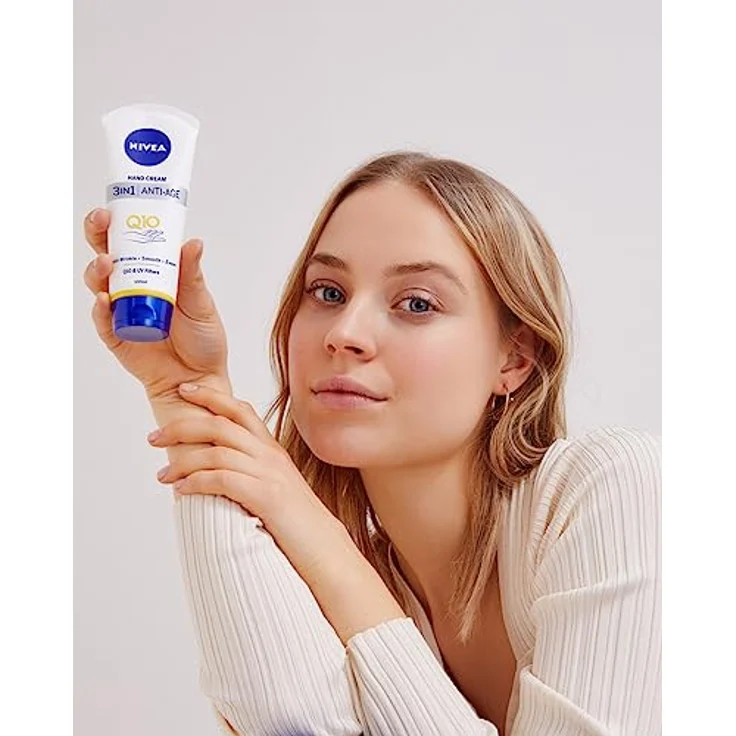 NIVEA Q10 Anti-Age Care Handcreme, 100 ml, feuchtigkeitsspendend, regeneriert die Haut, für Damen – Bild 3