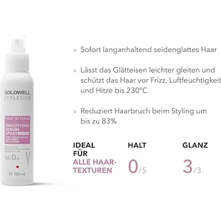 STYLESIGN HEAT STYLING GLÄTTENDES SERUM SPRAY ideal für alle Haarstrukturen, 100ml – Bild 2