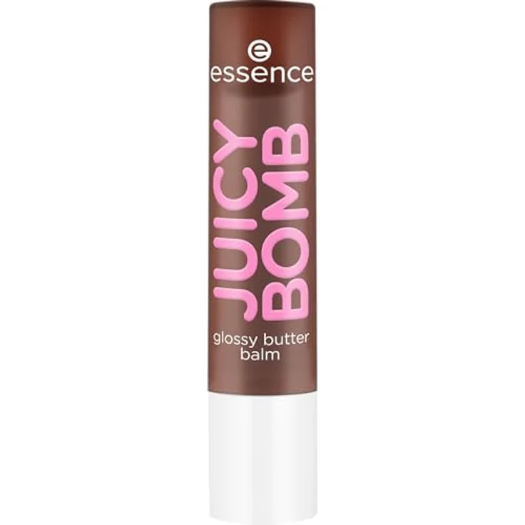 essence JUICY BOMB glossy butter balm, Lippenbalsam Nr. 05, vegan, glänzend, ohne Parabene, braun, 2.5g – Bild 1