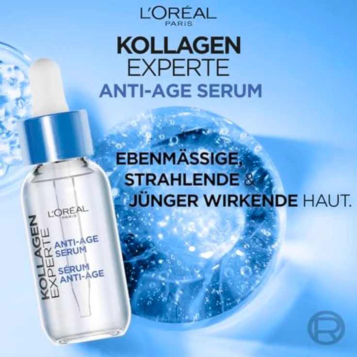 L’Oréal Paris Kollagen Experte Anti-Age Serum, Milderung von Falten mit Vitamin C, 30 ml – Bild 2