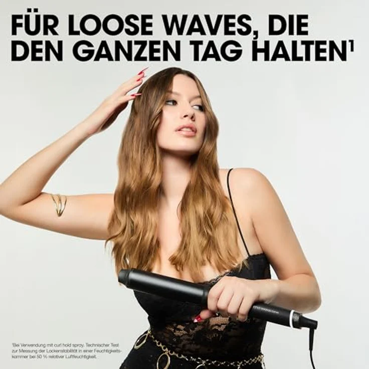 ghd Chronos Curve Max Wand, professioneller Lockenstab in Schwarz, 38 mm Durchmesser für lockere Wellen, ideal für langes Haar, HD Curl-Responsive Technologie – Bild 2