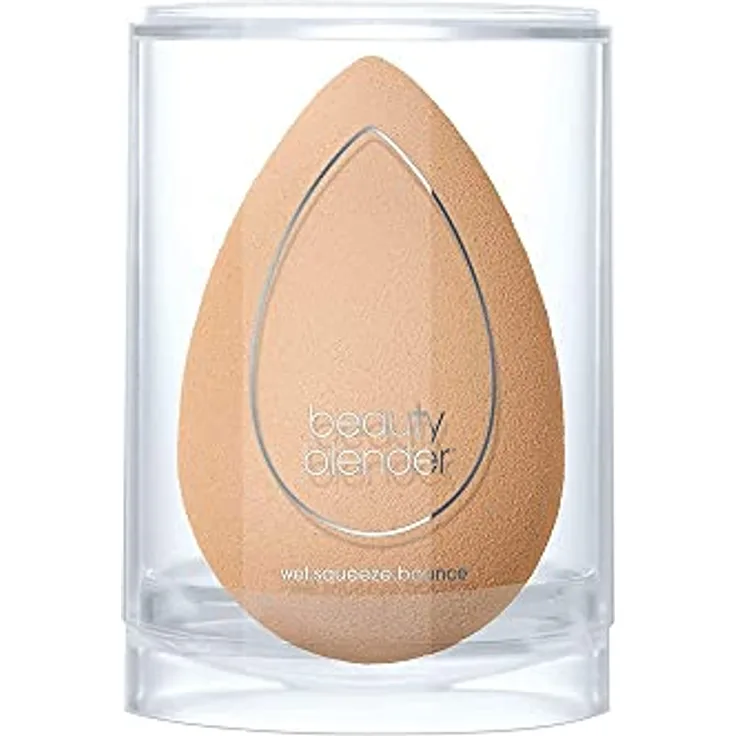 BeautyBlender Make up Nude Latexfrei Schwämmchen makellos für flüssige Grundierung Creme Puder Ei, Beige, 1 stück