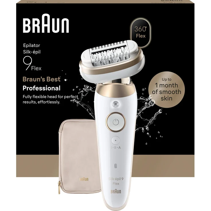 Braun Silk-épil 9 SES9-011, 3D Epiliergerät mit sanfter Haarentfernung und ergonomischem Design – Bild 1