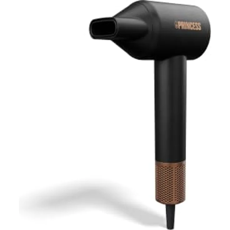 Princess Hair Dryer Pro, Haartrockner mit BLDC-Motor 1600 W, 110.000 U/min Luftstrom, 4 Heizstufen, 2 Geschwindigkeiten und magnetischer Stylingdüse