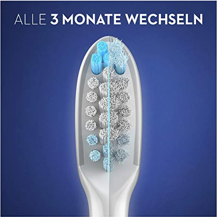 Oral-B Pulsonic Clean Aufsteckbürsten, 8 Ersatzbürsten für gründliche Reinigung, weiß, kompatibel mit Oral-B Schallzahnbürsten, briefkastenfähige Verpackung – Bild 5