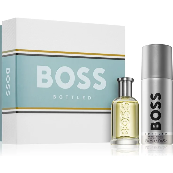 Hugo Boss BOSS Bottled Geschenkset, Herren-Duftset mit Eau de Toilette 50 ml und Deodorant Spray 150 ml