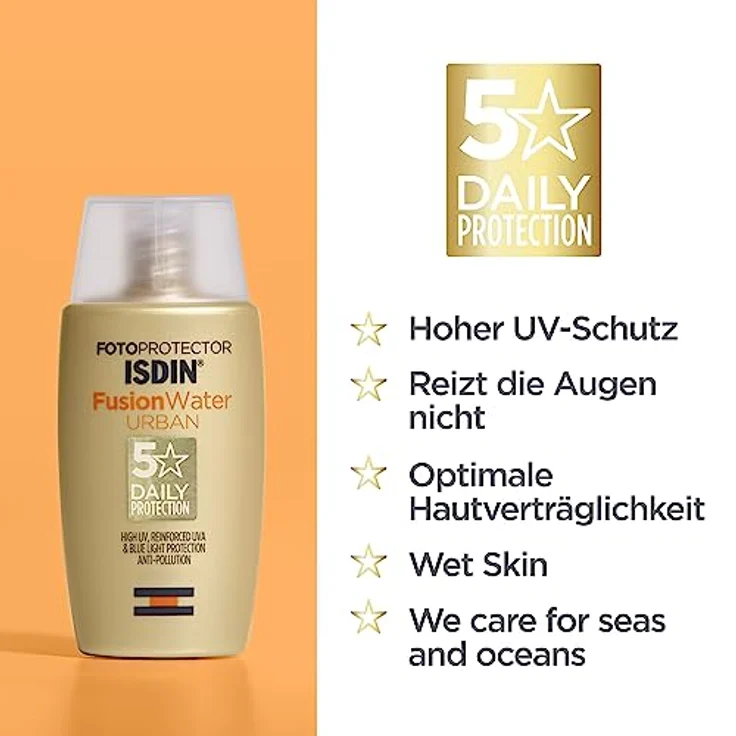 ISDIN Fotoprotector Fusion Water Urban LSF 30 (50ml) | Ultra-leichter Lichtschutz für den täglichen Gebrauch in städtischer Umgebung – Bild 5