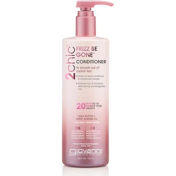 Giovanni 2chic Frizz Be Gone Conditioner 710ml, feuchtigkeitsspendend, reduziert Frizz, vegan und parabenfrei – Bild 1