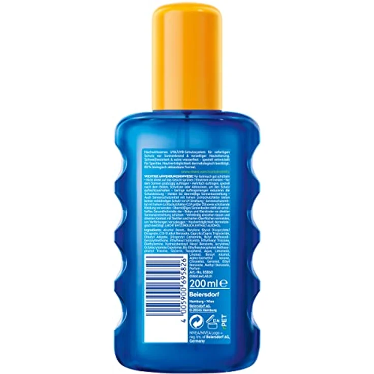 NIVEA SUN UV Dry Protect Sport Sonnenspray LSF 50 (200 ml), 100% transparenter Sonnenschutz speziell für Sportler, schweißresistente & extra wasserfeste Sonnencreme – Bild 5