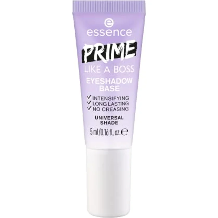 essence PRIME LIKE A BOSS EYESHADOW BASE, Lidschatten Grundierung, transparent, langanhaltend, pflegend, sofortiges Ergebnis, vegan, wasserfest, Mikroplastik Partikel frei (5ml) – Bild 1