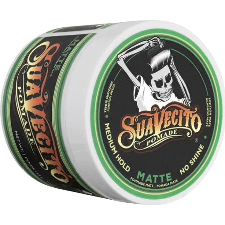 Suavecito Haarstyling Matte Pomade, mittlerer Halt für flexibles Styling, wasserbasiert, 113 g – Bild 8