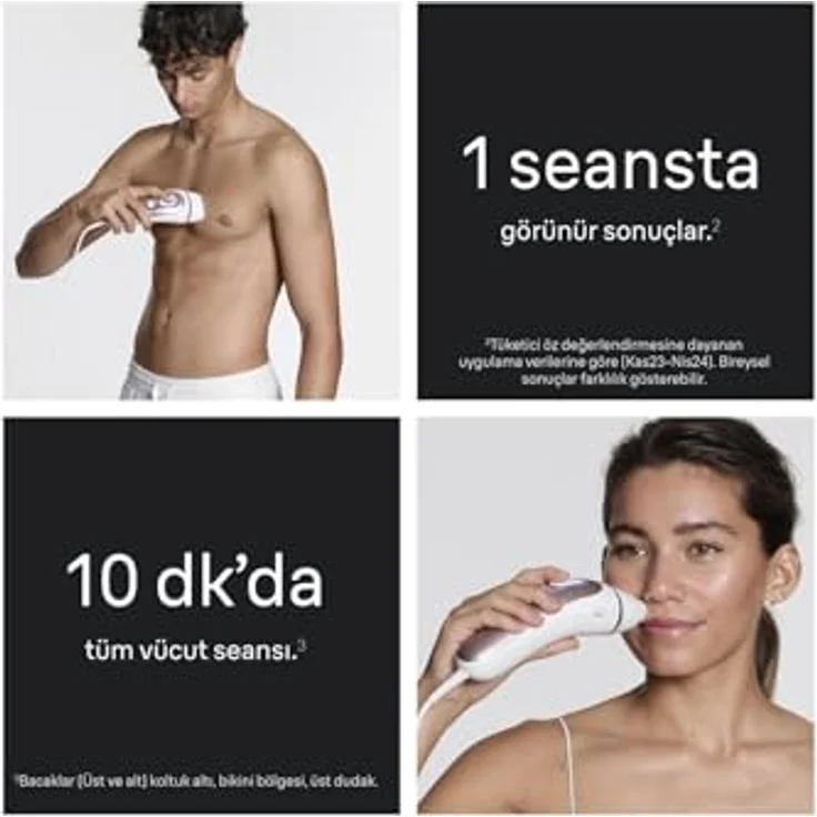 Braun Smart IPL Skin i·expert PL7432, intelligenter IPL-Haarentferner für Körper, Gesicht, Bikini- und Achselbereich, schmerzfreie Haarentfernung, mehrere Intensitätsstufen, App-kompatibel – Bild 5