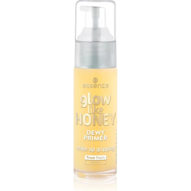 essence glow like HONEY, aufhellender Make-up Primer mit Gel-Textur, 30 ml, vegan und hautverfeinernd