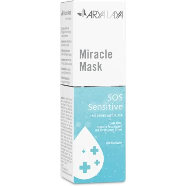 ARYA LAYA Miracle Mask SOS Sensitive: Gesichtsmaske mit Beruhigungs-Effekt, für intensive Feuchtigkeit, mildert sofort Rötungen und lindert Irritationen, 50 ml – Bild 5