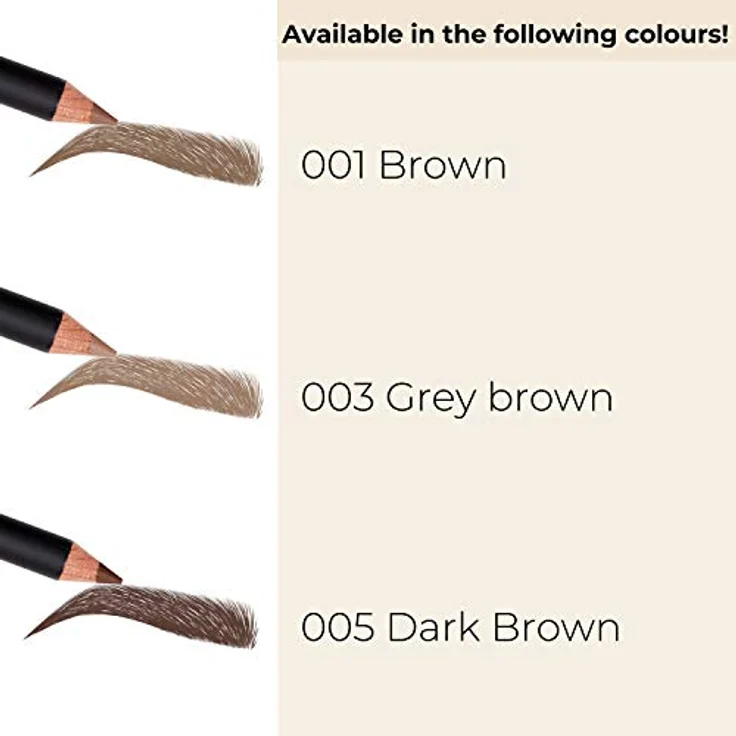 Gosh Copenhagen Eye Brow Pencil 01 Brown, Augenbrauenstift in pudriger Textur für volle und optimal geformte Brauen, 1,2 g – Bild 5