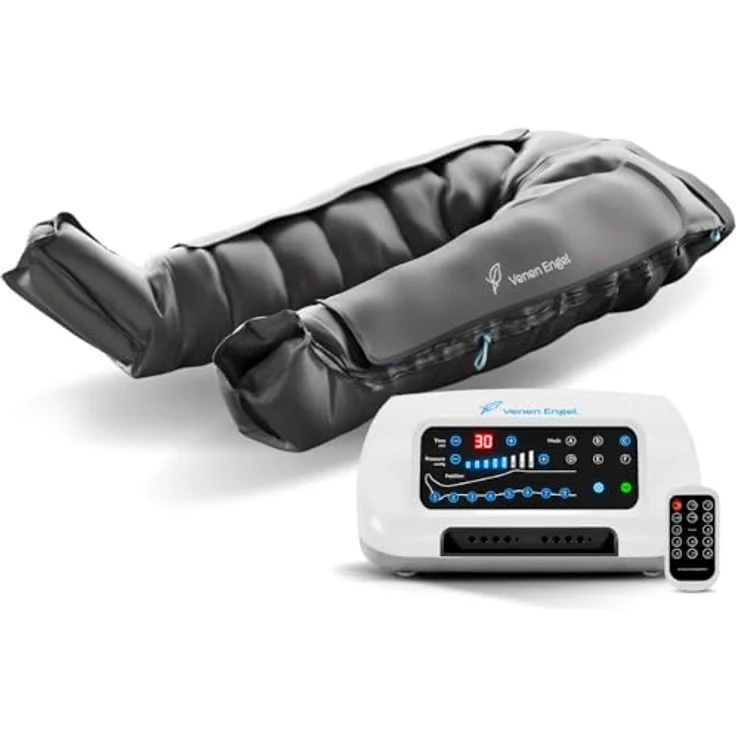 Venen Engel 8 Premium Medical, Lymph-Flow Pants mit 8 Luftkammern und 6 Massageprogrammen, medizinisch zertifiziert, Recovery Boots Beinmassagegerät zur Unterstützung der Lymphdrainage – Bild 1