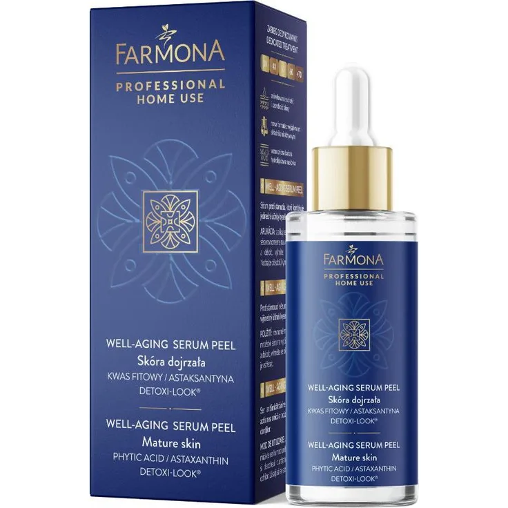Farmona Anti-Aging Serum, 30ml mit Astaxanthin & Phytinsäure, revitalisierende Pflege für reife Haut