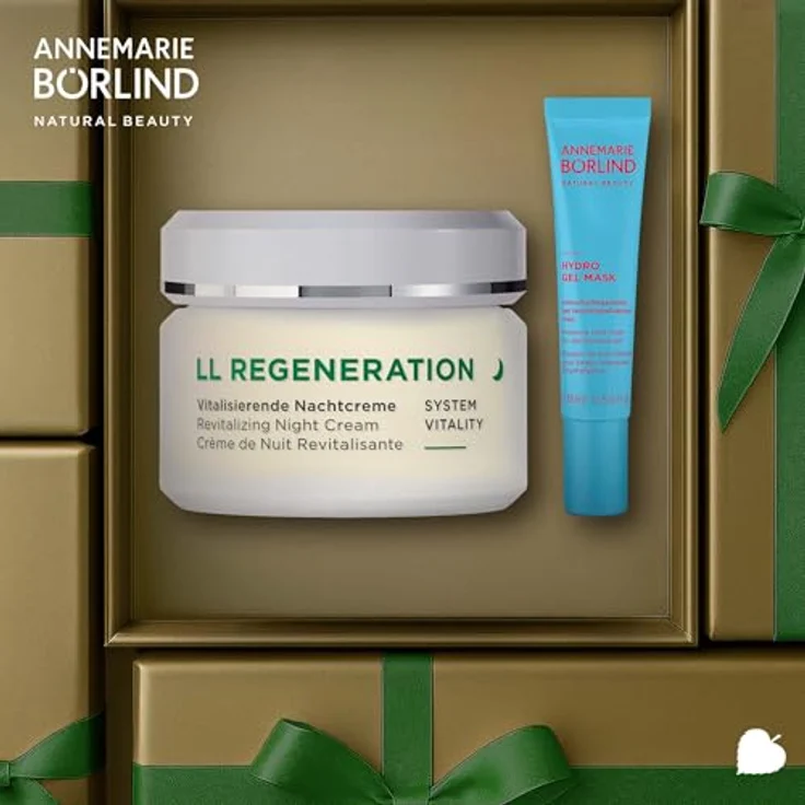ANNEMARIE BÖRLIND LL REGENERATION Winter Recovery Night Set - Nachtcreme (50 ml) + Hydro Gel Mask (15 ml) - Feuchtigkeitsspendende, regenerierende Nachtpflege, ohne Mineralöle und Silikone – Bild 3