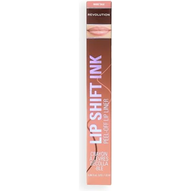 Revolution Lip Shift Ink Peel Off Lip Liner Stain, langhaftender Lippenstift mit mattem Finish, vegan & tierversuchsfrei, Nude Talk, 1,8 ml – Bild 2