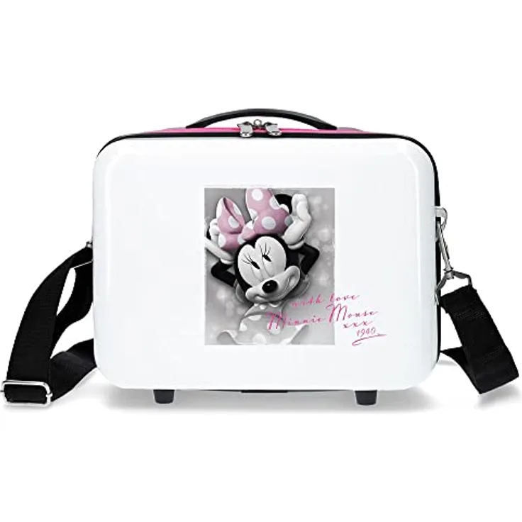 Disney Minnie Style Anpassungsfähiger Schönheitsfall Weiß 29x21x15 cms ABS