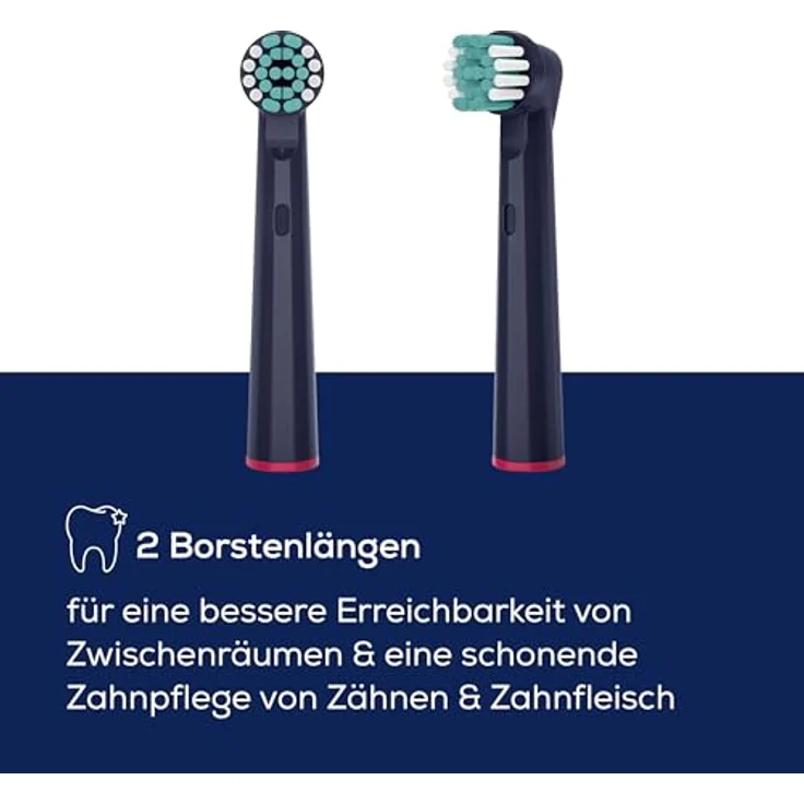 Beurer TB Clean Eco Aufsteckbürsten, 4 Bürstenköpfe kompatibel mit Oral-B, Borsten aus 100% nachwachsenden Rohstoffen, Härtegrad Mittel, effektive Zahnreinigung – Bild 3