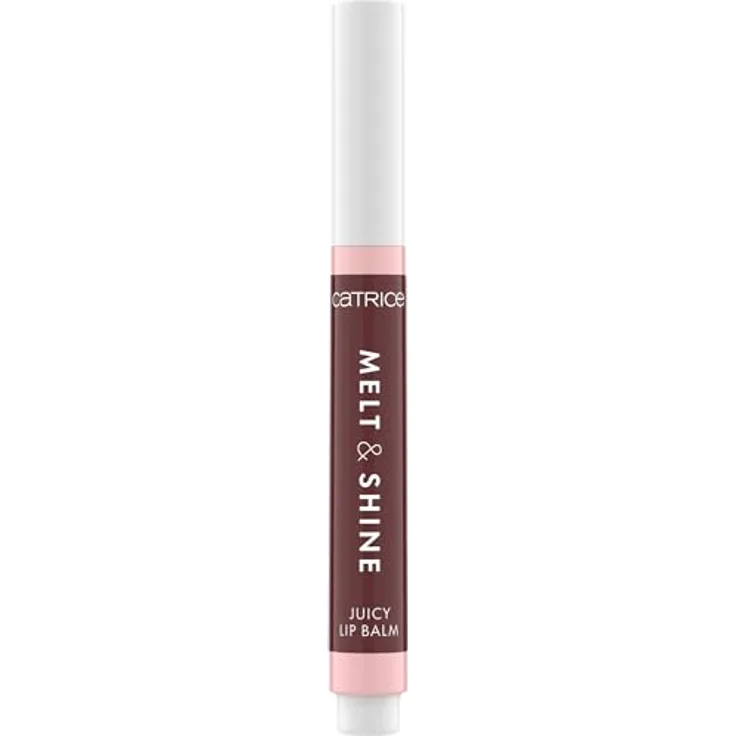 Catrice Melt & Shine Juicy Lip Balm 100 Sunny Side Up, feuchtigkeitsspendender Lippenbalsam in dunklem Braun, vegan, 1,3 g