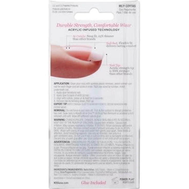 KISS Acrylic French Kit künstliche Fingernägel 28 St. für Damen – Bild 3