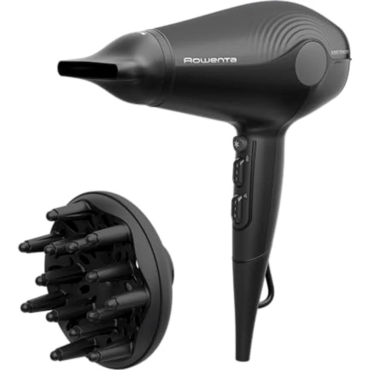 Rowenta Haartrockner UltraSilence CV6430F0, extrem leise mit 2100 W, antistatischer Ionen-Technologie, 6 Temperatureinstellungen, kompakt und leicht – Bild 1