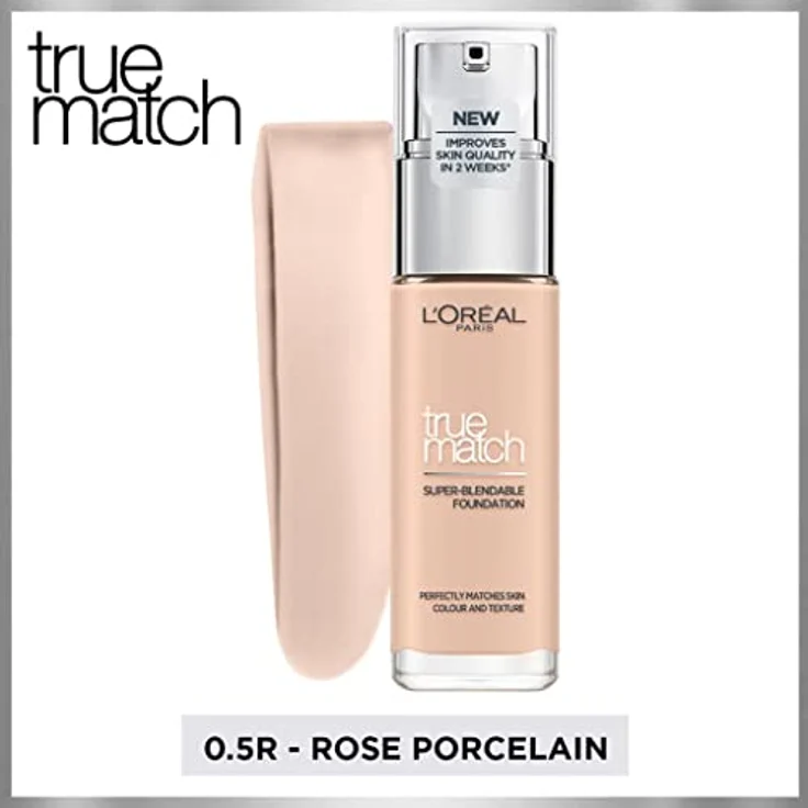 L'Oréal True Match Super-Blendable Foundation 0,5R / 0,5C Porcelaine Rose 30ml – Bild 5