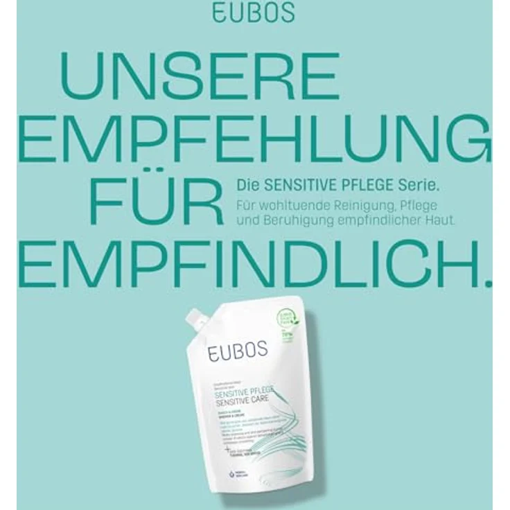 Eubos Dusch & Creme Nachfüllbeutel 400ml für normale bis trockene Haut, dermatologisch getestete Hautverträglichkeit – Bild 2